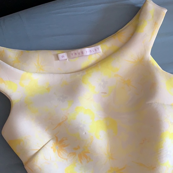 True Violet Bardot Dress - Ombre Floral/Multi/UK 6 - Picture 4 of 5